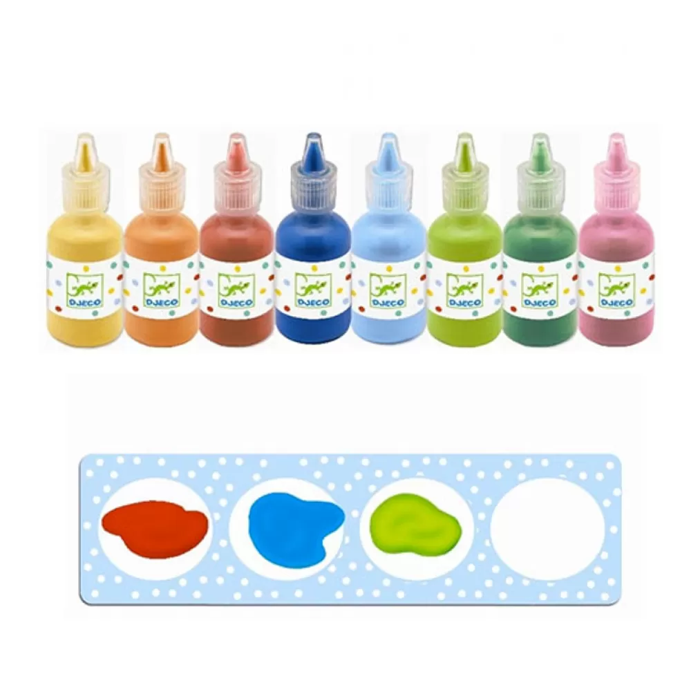 Store 8 Botes De Tempera De Colores Manualidades