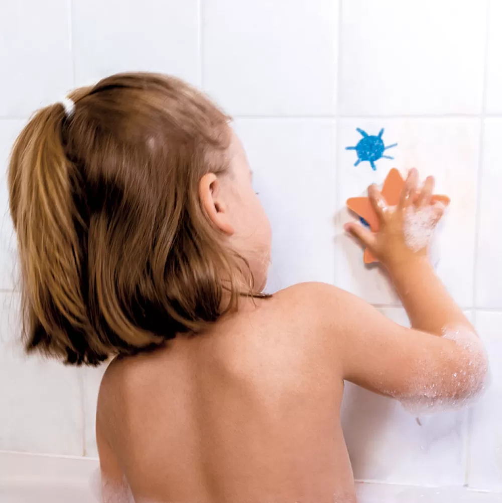 Store Ceras Y Esponja Para Colorear En El Baño Manualidades