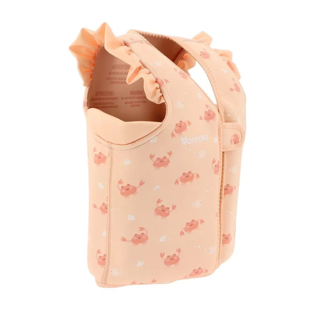 Shop Chaleco Flotador Aprendizaje Con Volantes Crab Coral 3-6 Años Playa Y Aire Libre