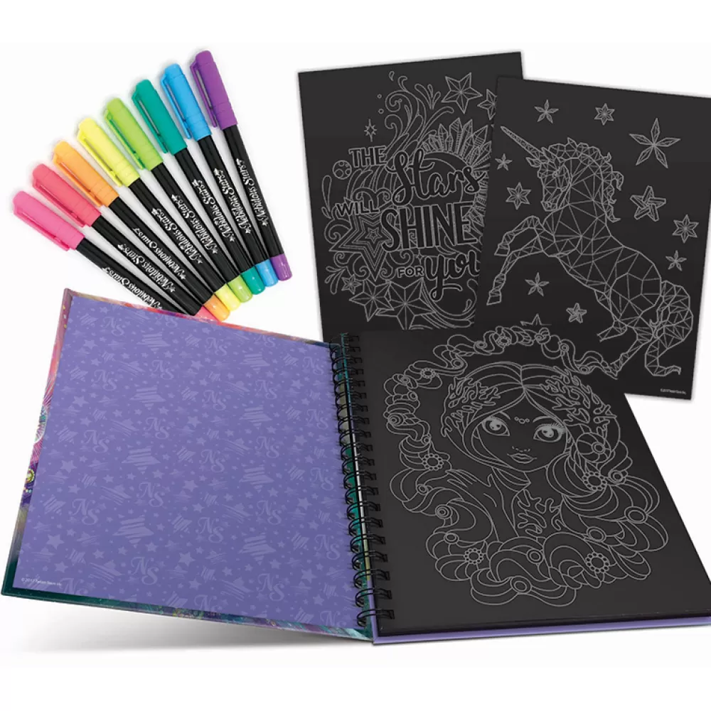 Store Cuaderno Creativo De Paginas Negras De Coralia Manualidades