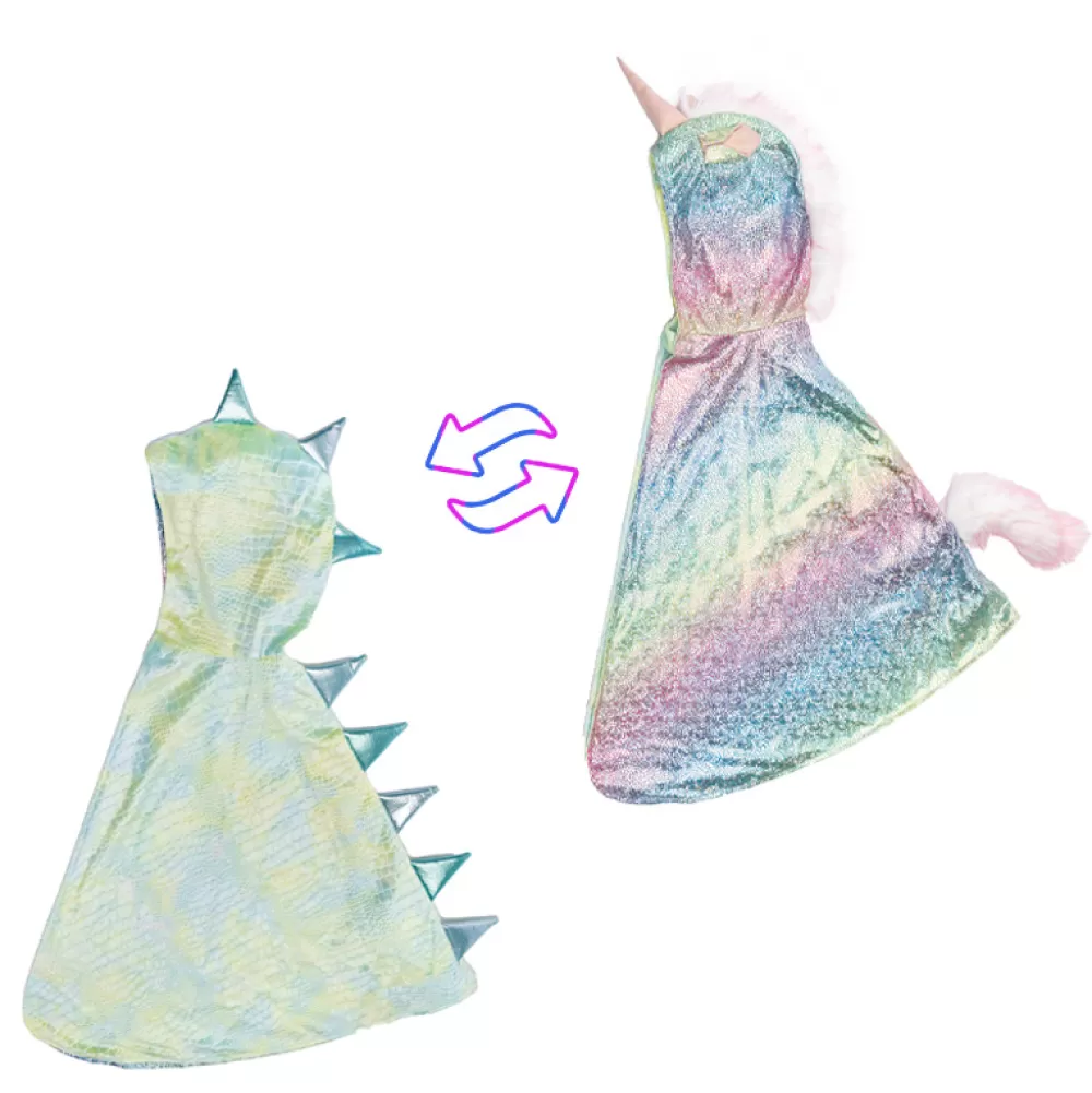 Outlet Disfraz Capa Reversible Dragon Unicornio 5-6 Años Disfraces Infantiles