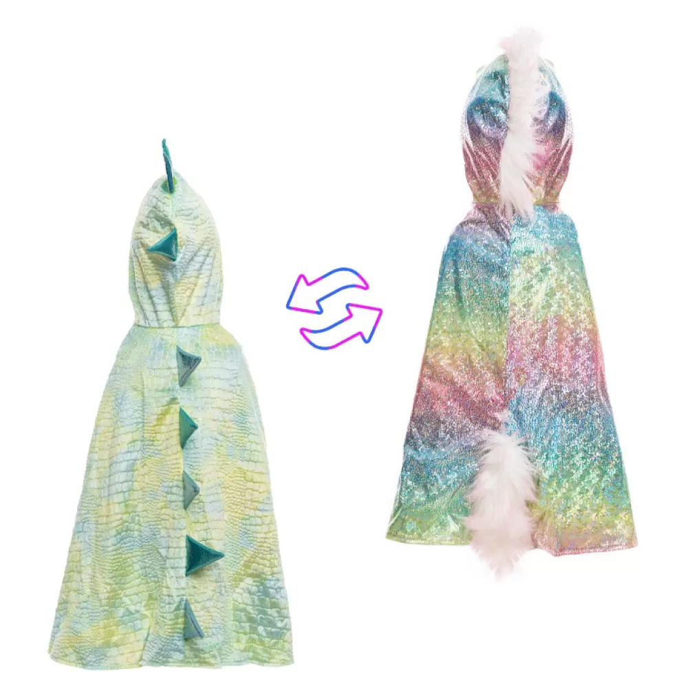 Outlet Disfraz Capa Reversible Dragon Unicornio 5-6 Años Disfraces Infantiles