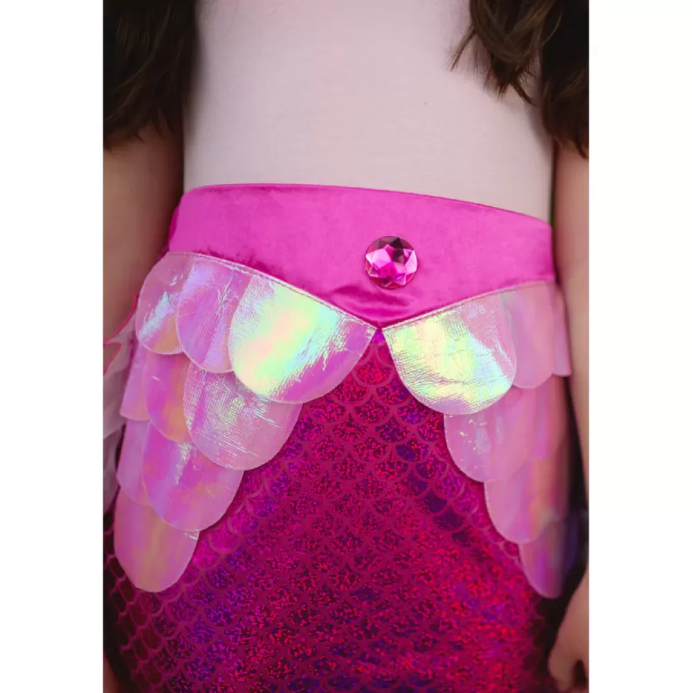 Best Disfraz Cola De Sirena Rosa Con Corona 5-6 Años Disfraces Infantiles