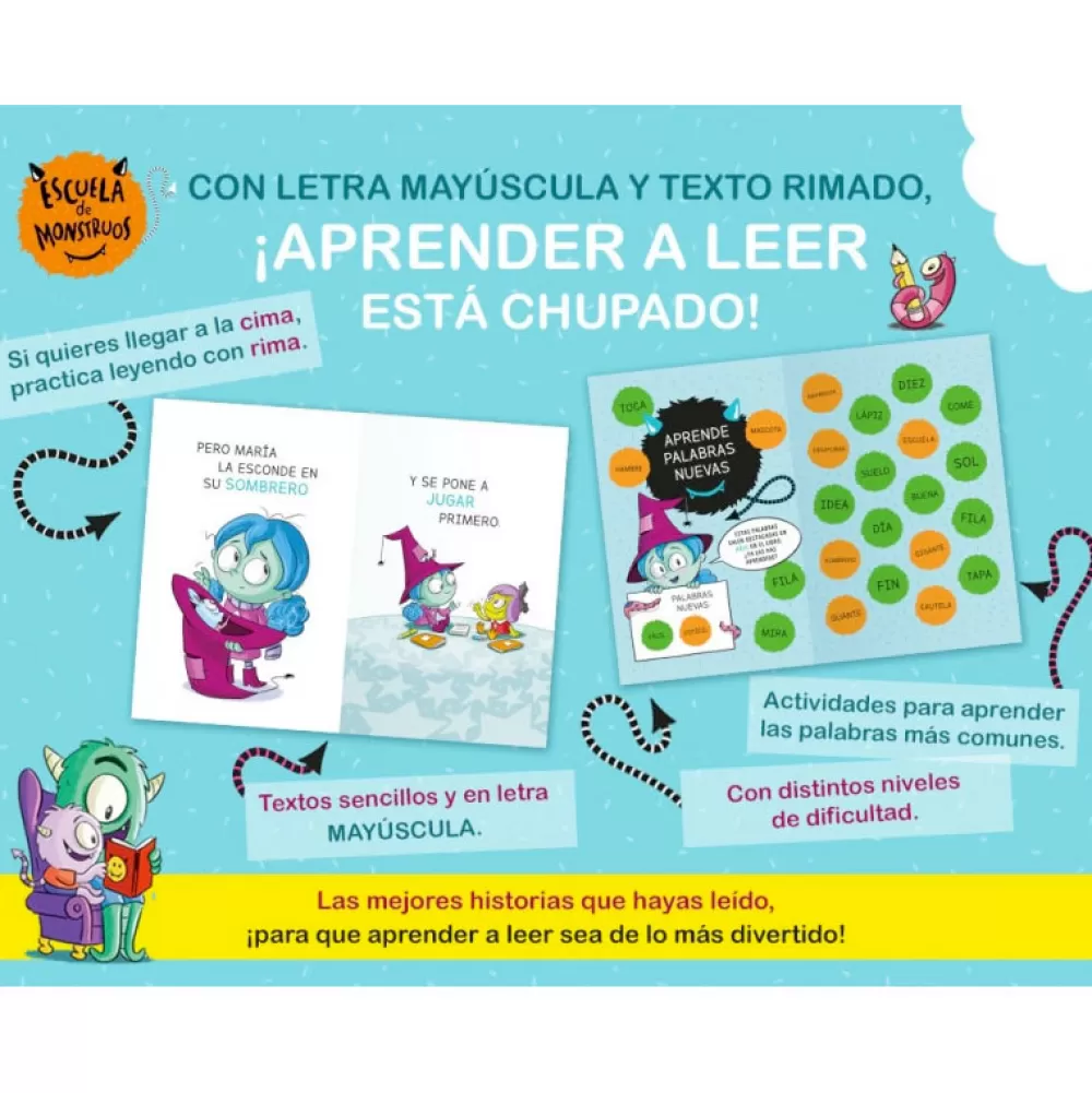 Store Escuela De Monstruos 5: Pasteles Voladores De Colores Libros En Mayúsculas