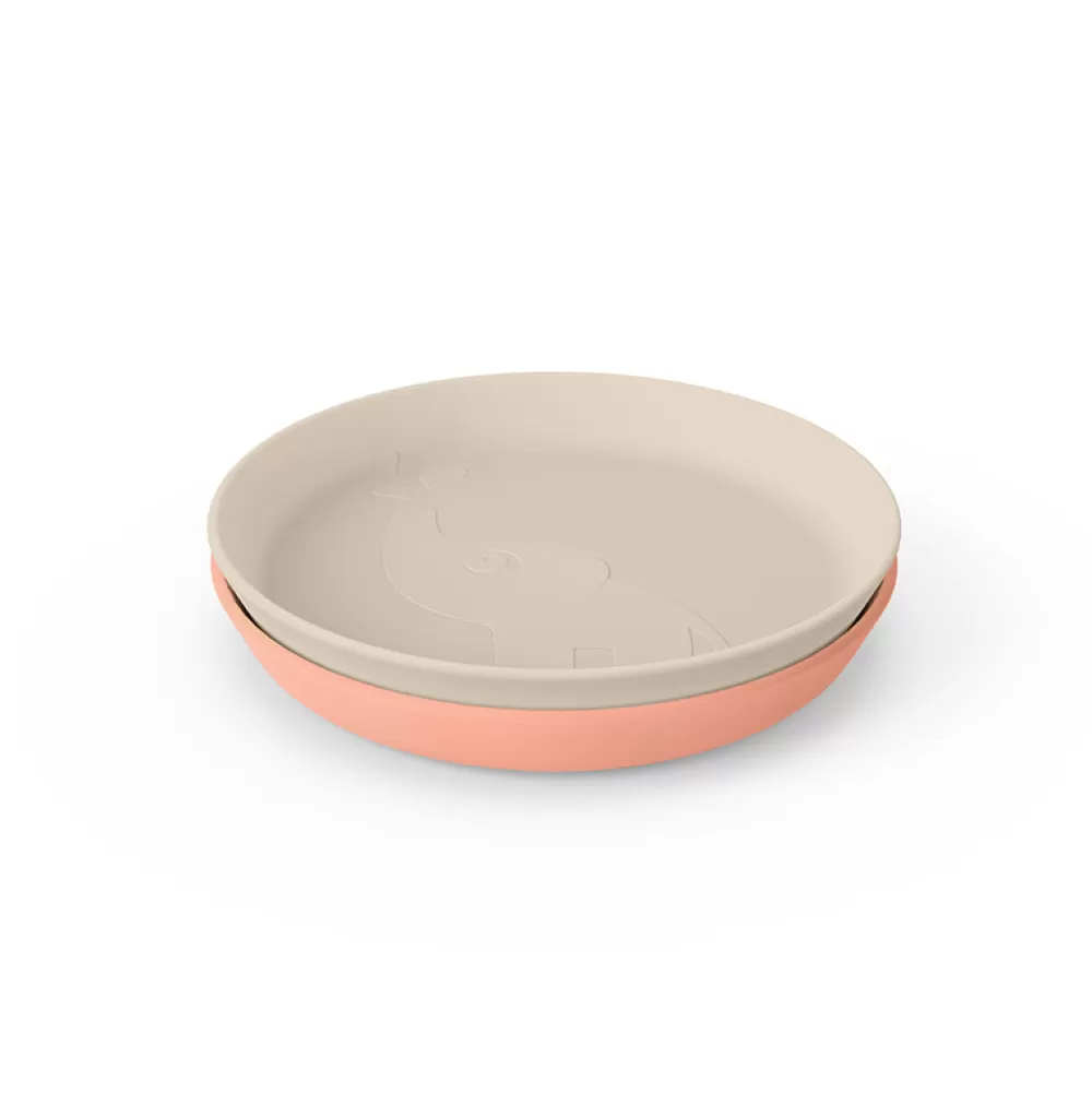 Hot Pack De 2 Platos Elphee Arena Coral Vamos A Comer