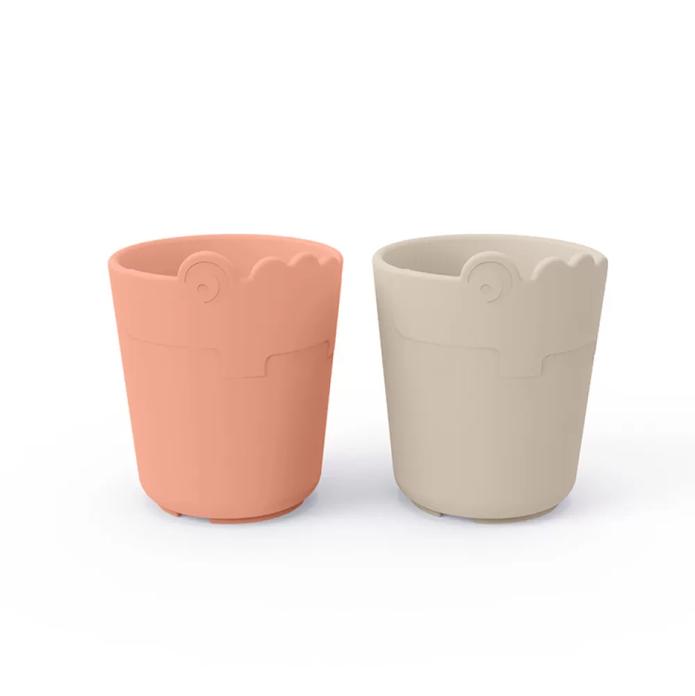 Store Pack De 2 Vasos Croco Arena Coral Vasos Y Tazas Infantiles