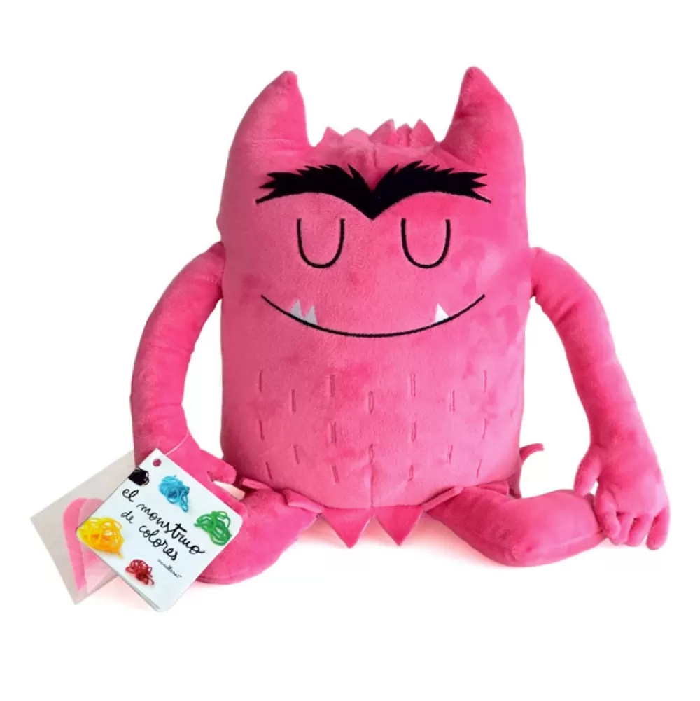 New Peluche Monstruo De Colores Rosa Peluches