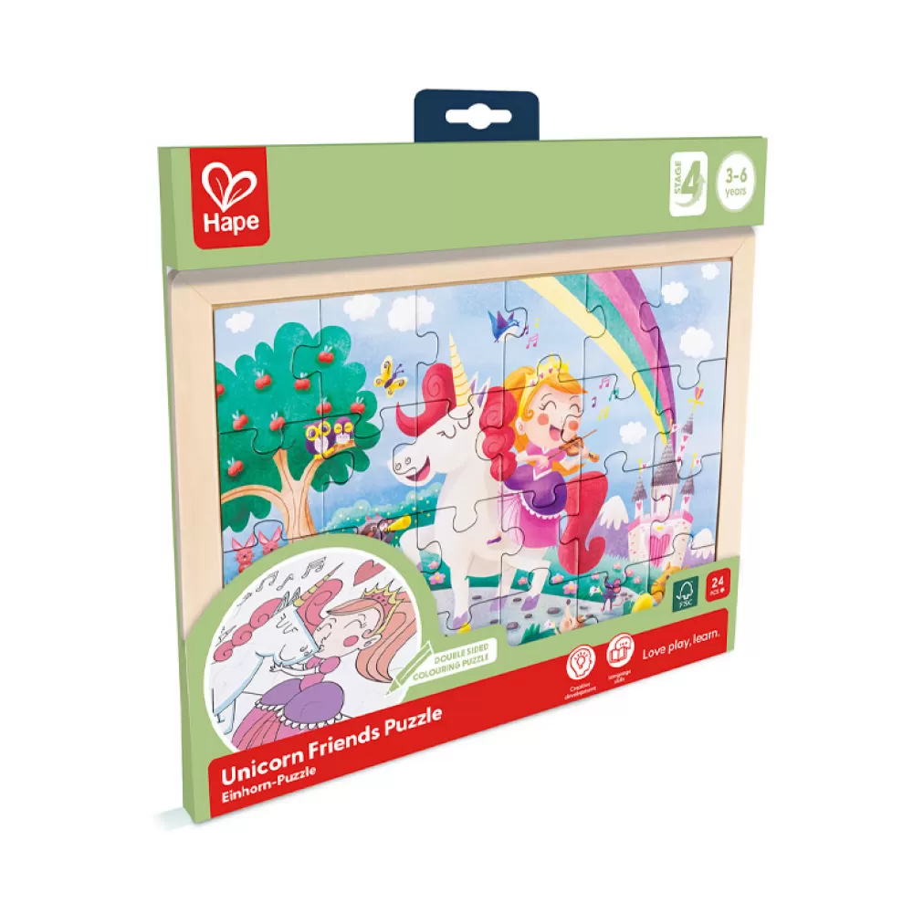Online Puzzle Amigos De Los Unicornios 24 Piezas Puzzles Y Encajables