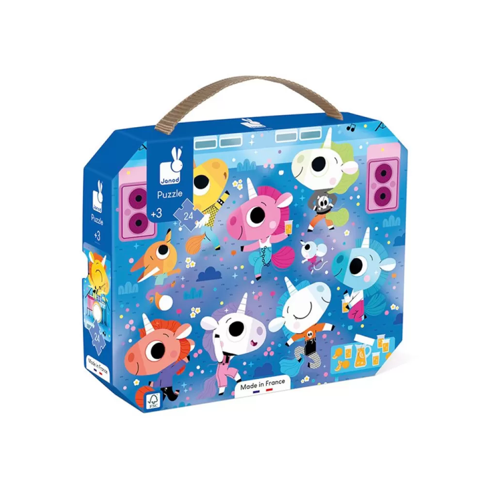 Best Sale Puzzle Concierto De Rock Unicornios 24 Piezas Puzzles Y Encajables