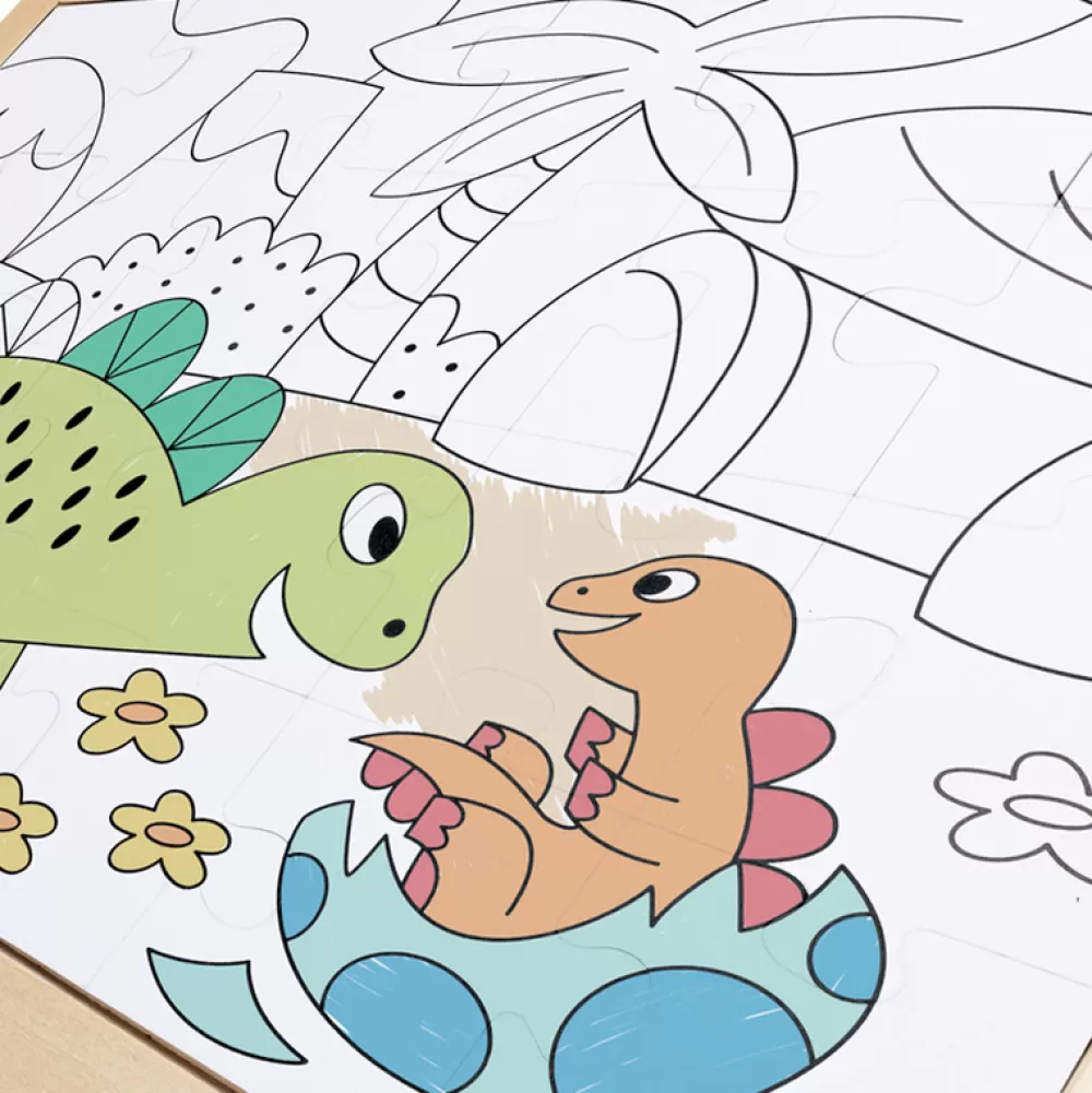 Flash Sale Puzzle Dinosaurios 24 Piezas Puzzles Y Encajables