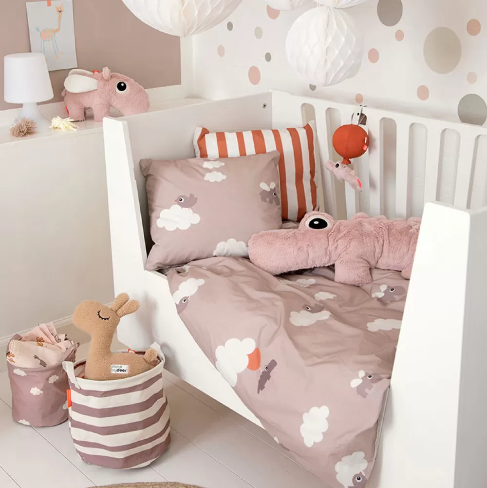 New Sabana De Cama Junior Happy Clouds Powder 100 X 140 Cm Dulces Sueños